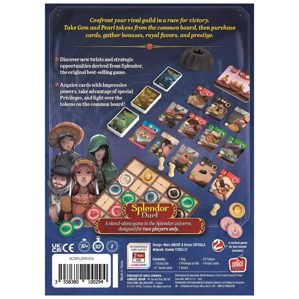 Настільна гра Asmodee Розкіш. Дуель англійська (SCSPL2P01EN) - зображення 4