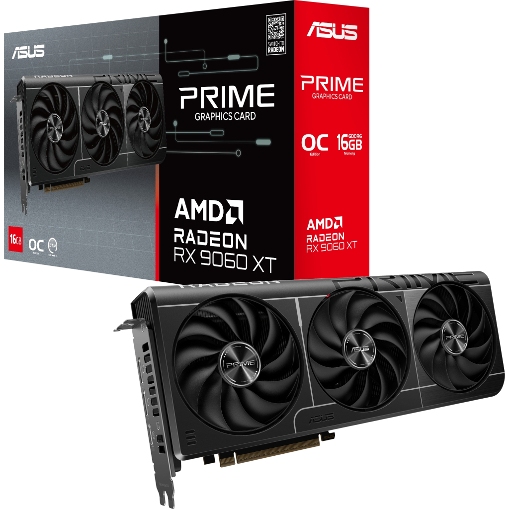 Відеокарта ASUS Radeon RX 9060 XT 16Gb PRIME OC (PRIME-RX9060XT-O16G) - зображення 11
