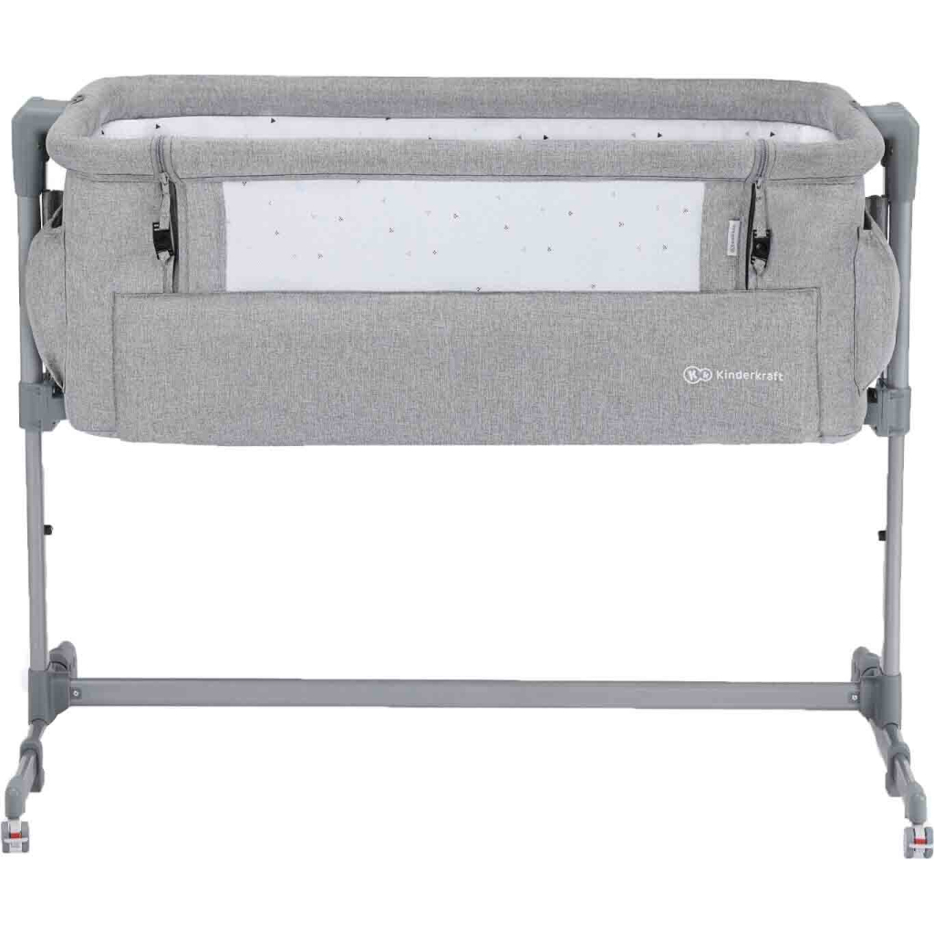 Ліжечко Kinderkraft приставная кроватка-люлька Neste Up Grey Light Melange (5902533915279) - зображення 1