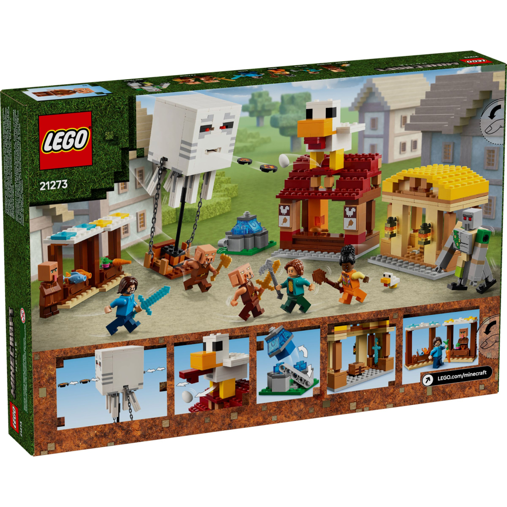 Конструктор LEGO Minecraft Напад на село з повітряною кулею Ґаст (21273) - зображення 9