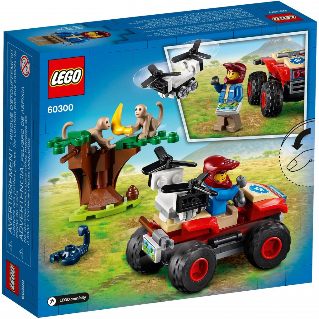 Конструктор LEGO City Квадроцикл для порятунку диких тварин 74 деталі (60300-) - зображення 9
