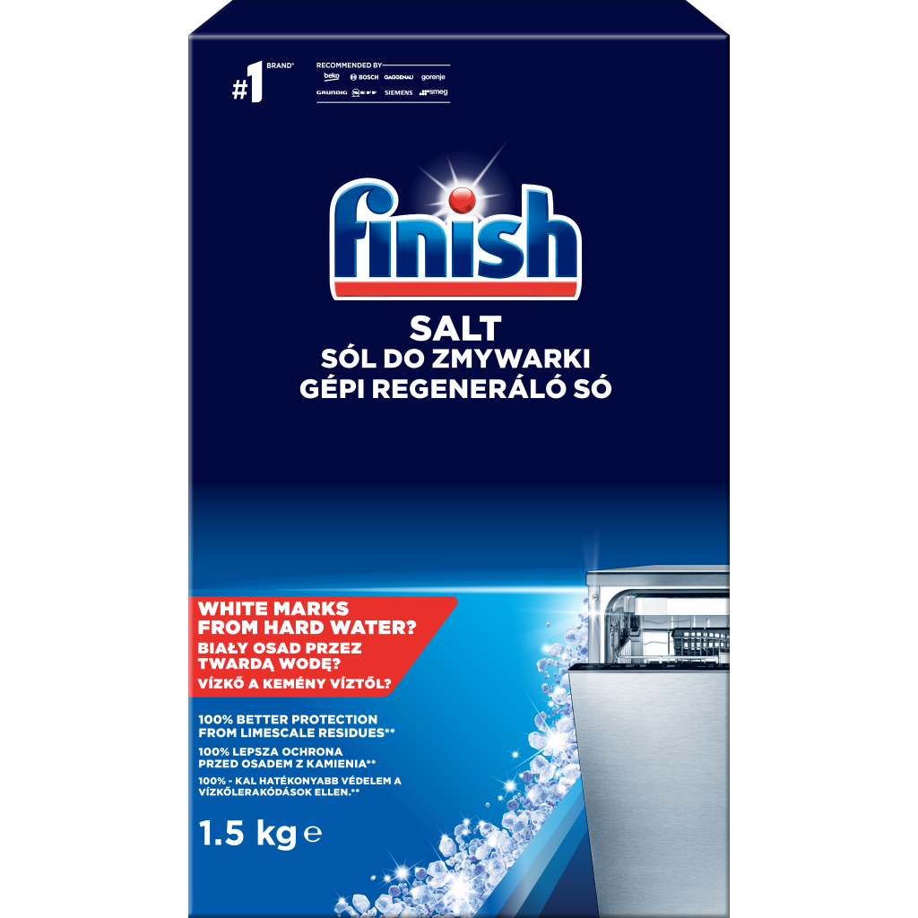 Сіль для посудомийних машин Finish 1.5 кг (8594002682736) - изображение 1