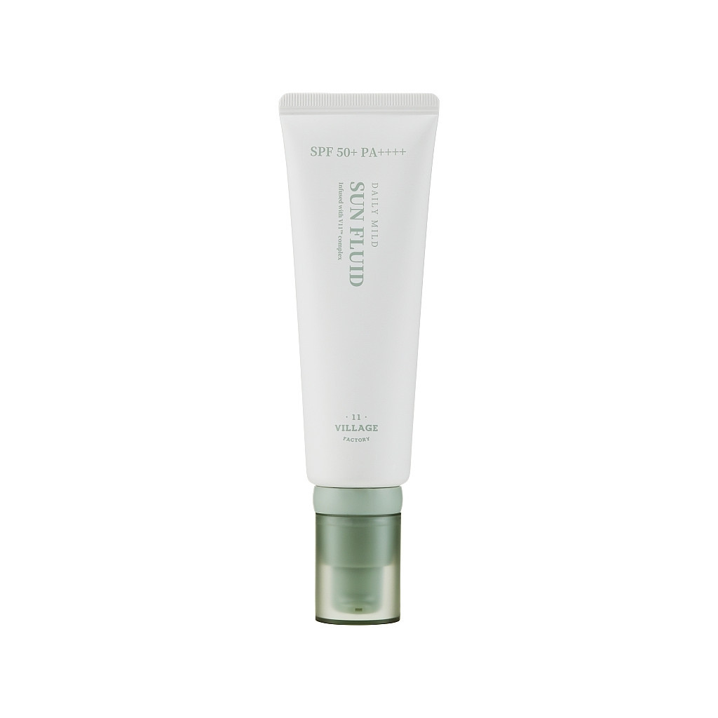 Засіб від засмаги Village 11 Factory Daily Mild Sun Fluid SPF 50+ PA++++ Сонцезахисний флюїд 50 мл (8809663754754) - зображення 1