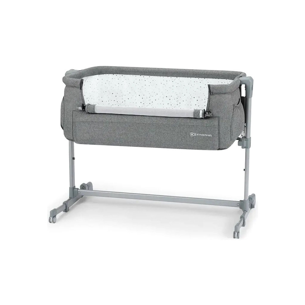 Ліжечко Kinderkraft Приставне ліжечко-люлька Neste Up 2 Light Grey (5902533924523) - зображення 2