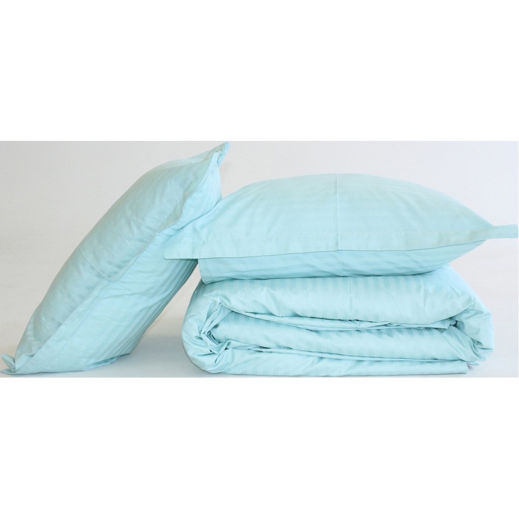 Постільна білизна MirSon Satin Stripe 30-0014 Mint 143х210 Полуторна (2200005252802) - зображення 8