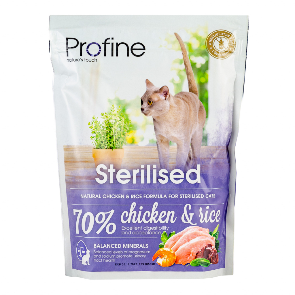 Сухий корм для кішок Profine Cat Sterilised з куркою і рисом 300 г (8595602517664) - зображення 1