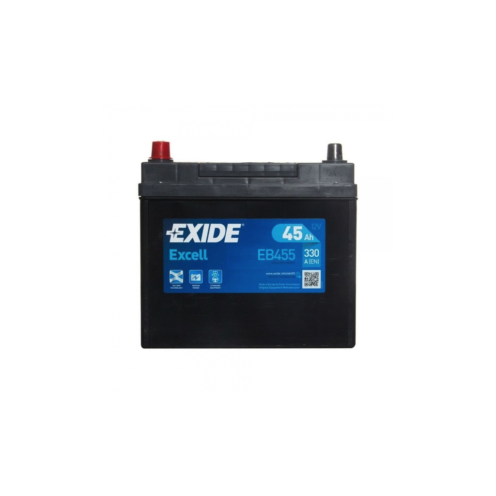 Акумулятор автомобільний EXIDE EXCELL 45A (EB455) - зображення 1