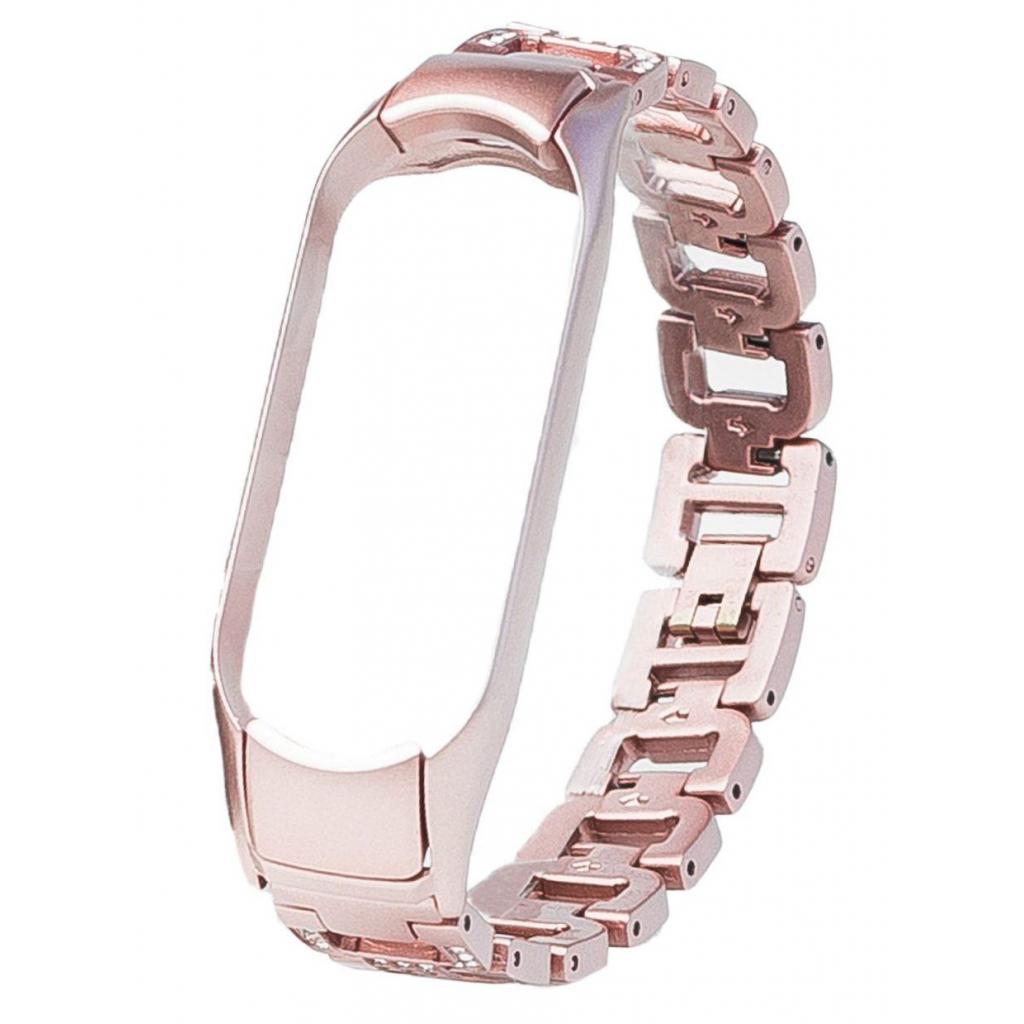 Ремінець до фітнес браслета XoKo Diamond Premium Band для Xiaomi Mi band 5 Gold (XK-M5-DMGD) - зображення 1