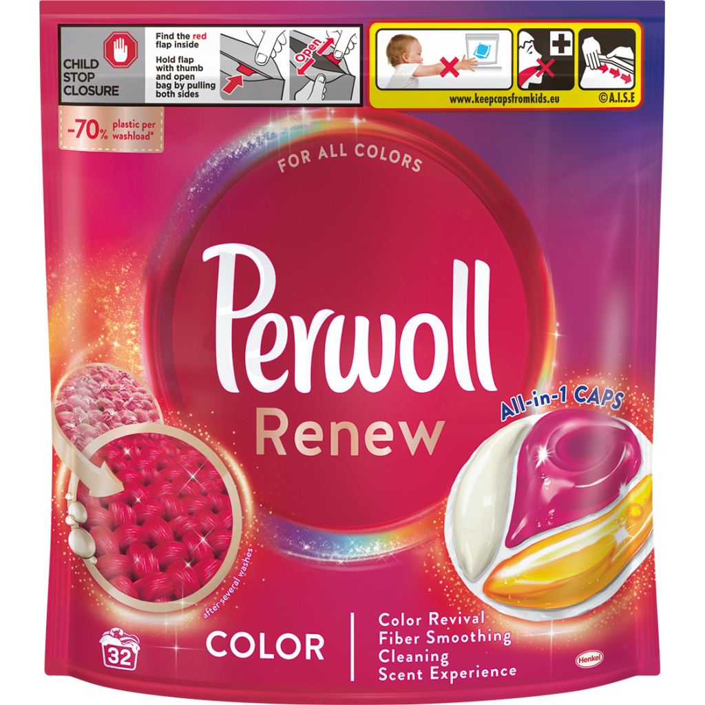 Капсули для прання Perwoll Renew Color для кольорових речей 32 шт. (9000101571042) - зображення 1