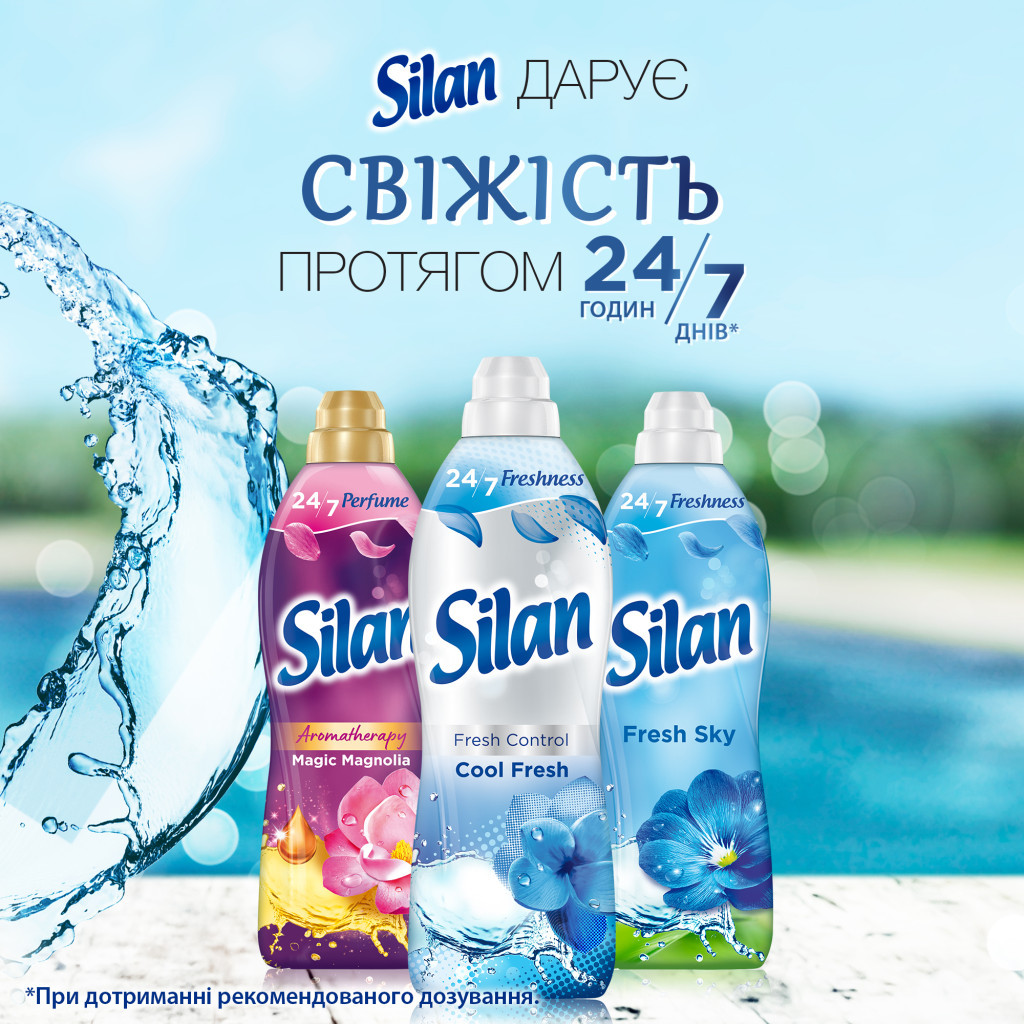 Кондиціонер для білизни Silan Fresh Control Cool Fresh 2772 мл (9000101582475) - изображение 4