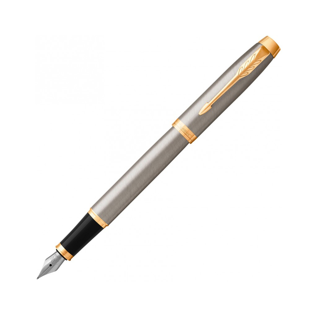Ручка пір'яна Parker IM 17 Brushed Metal GT  FP F (22 211) - зображення 2
