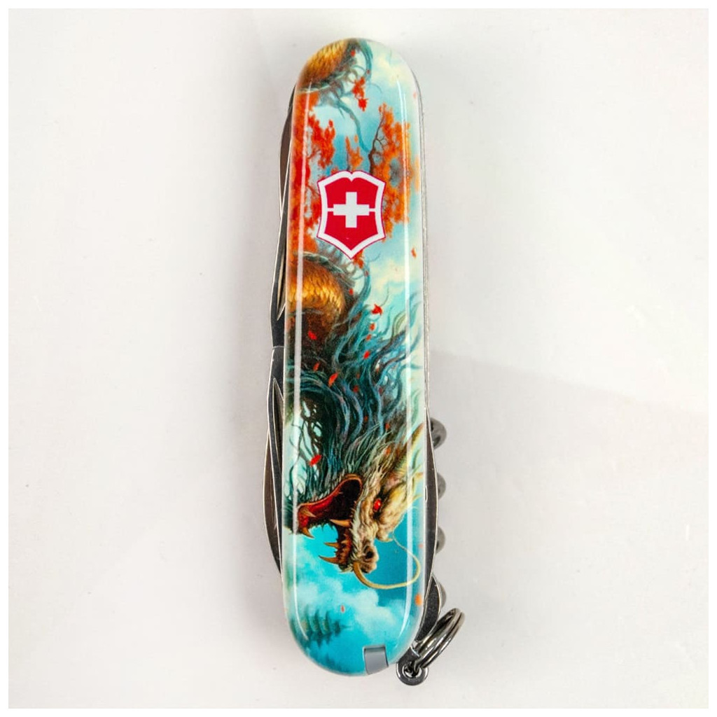 Ніж Victorinox Huntsman Zodiac 91 мм Бойовий дракон (1.3713.7_Z3230p) - зображення 10