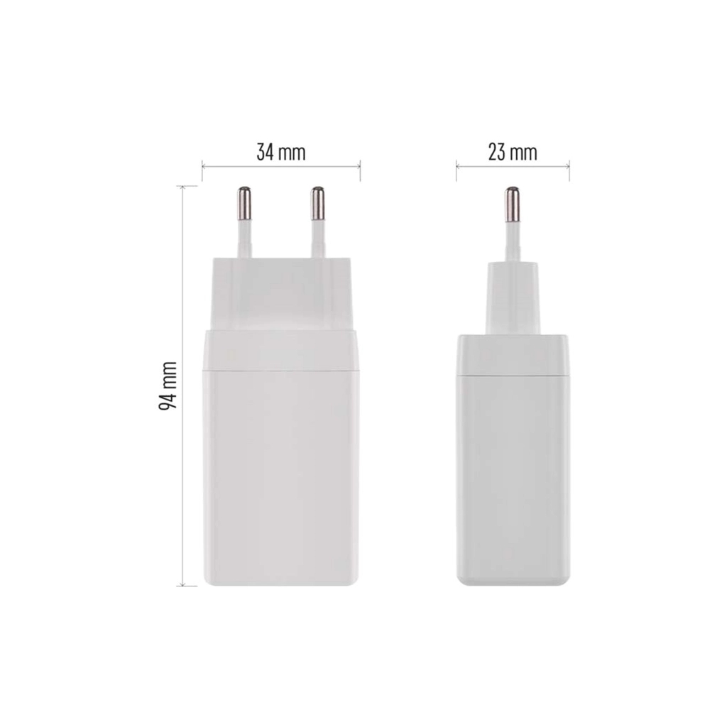 Зарядний пристрій EMOS V05G65 1xUSB-A + 2xUSB-C PD65W GaN (V05G65) - зображення 10