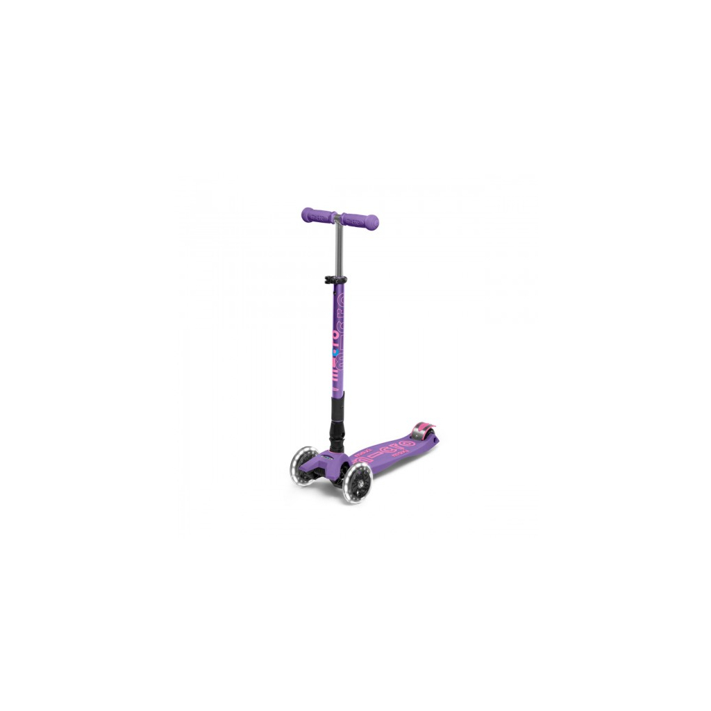 Самокат Micro Maxi Deluxe Foldable LED фіолетовий (MMD100) - зображення 7