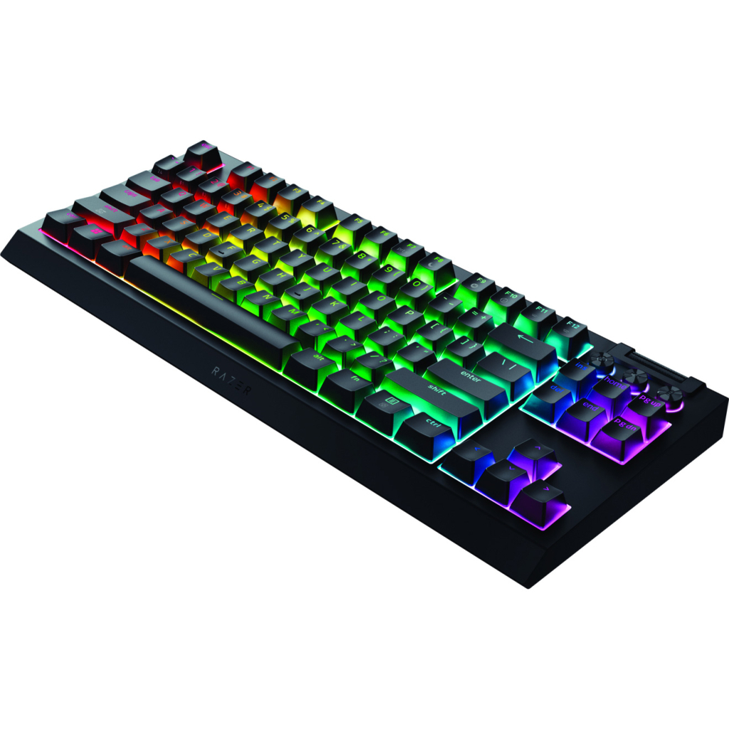 Клавіатура Razer BlackWidow V4 Low-Profile TKL Wireless/Bluetooth/USB Green switch UA Black (RZ03-05450500-R3M1) - зображення 5