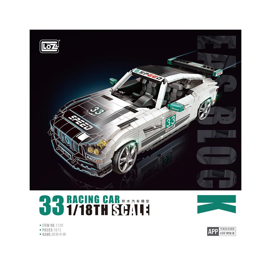 Конструктор LOZ mini Гоночний автомобіль (1128) - зображення 3