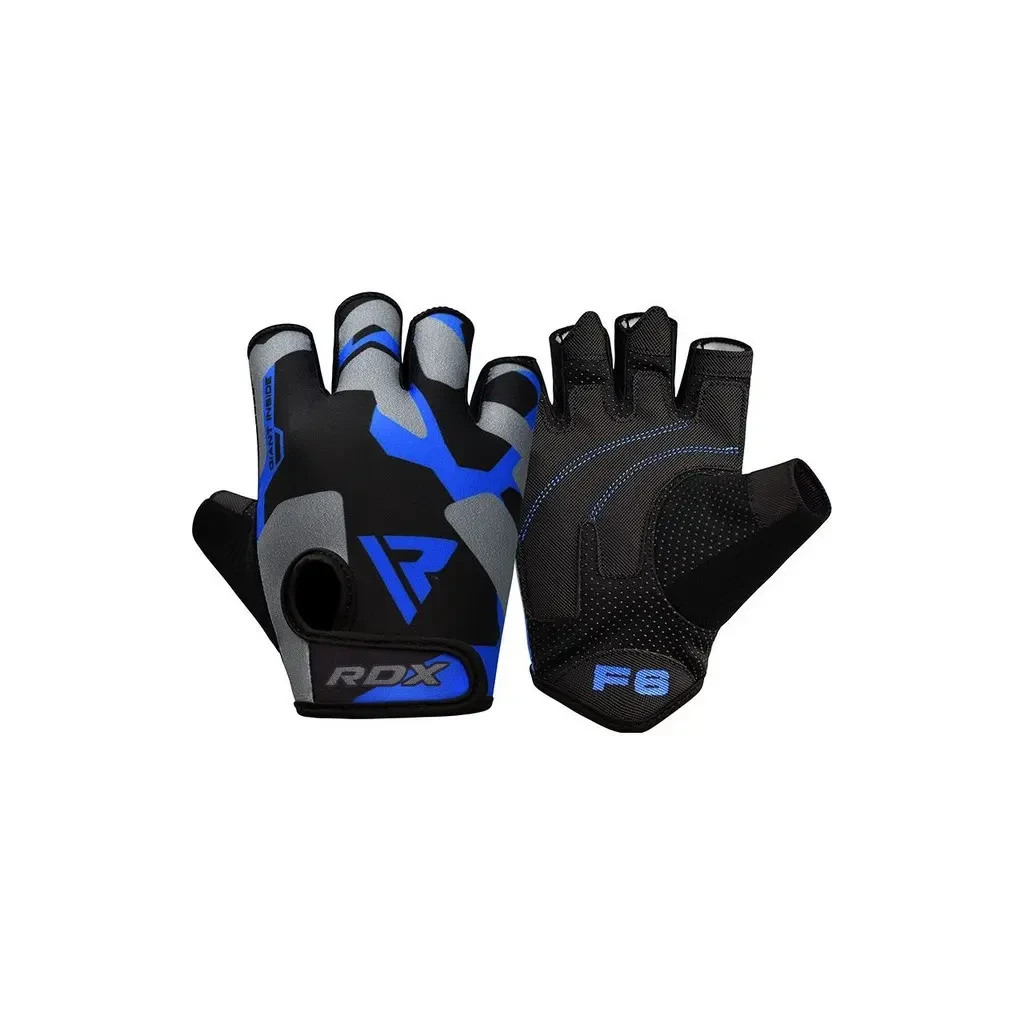 Рукавички для фітнесу RDX F6 Sumblimation Blue M (WGS-F6U-M) - зображення 1