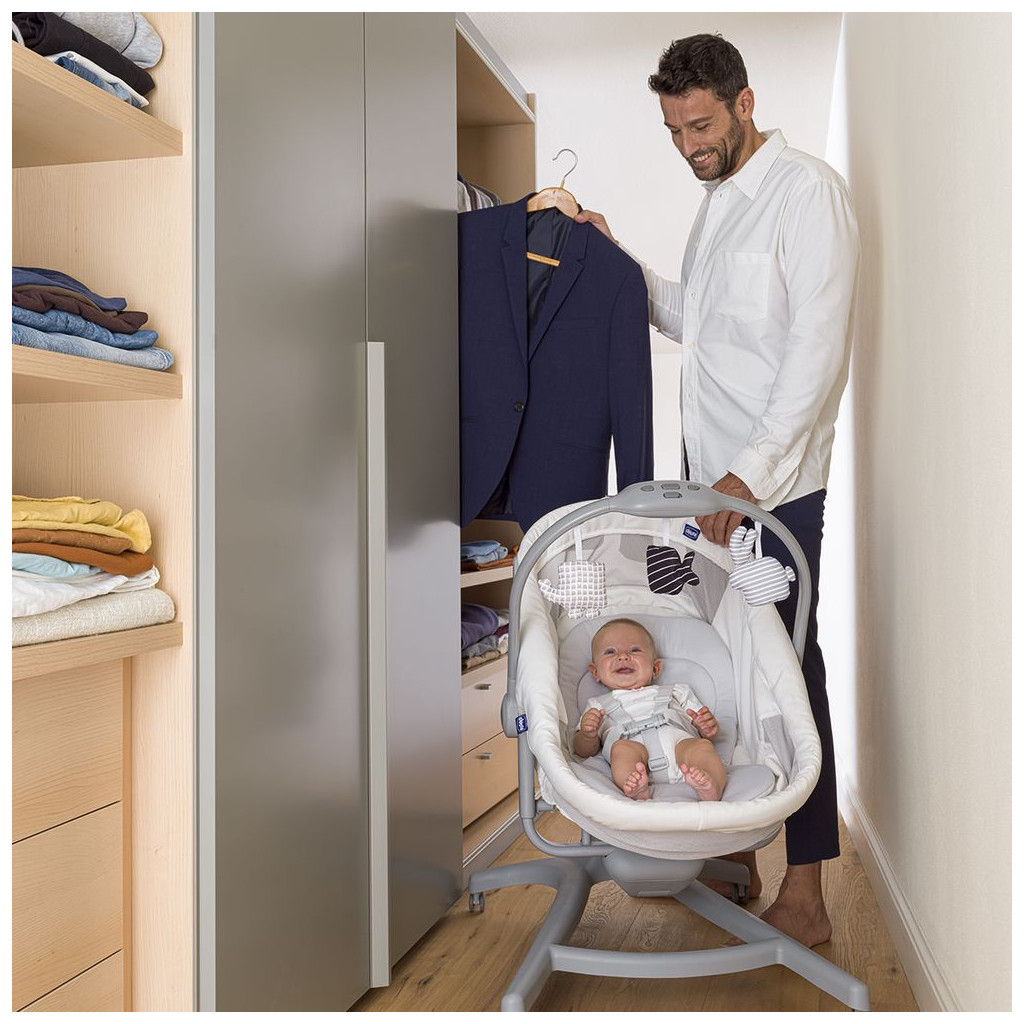 Ліжечко Chicco Baby Hug Air 4 в 1 біле (79193.24.00) - зображення 10