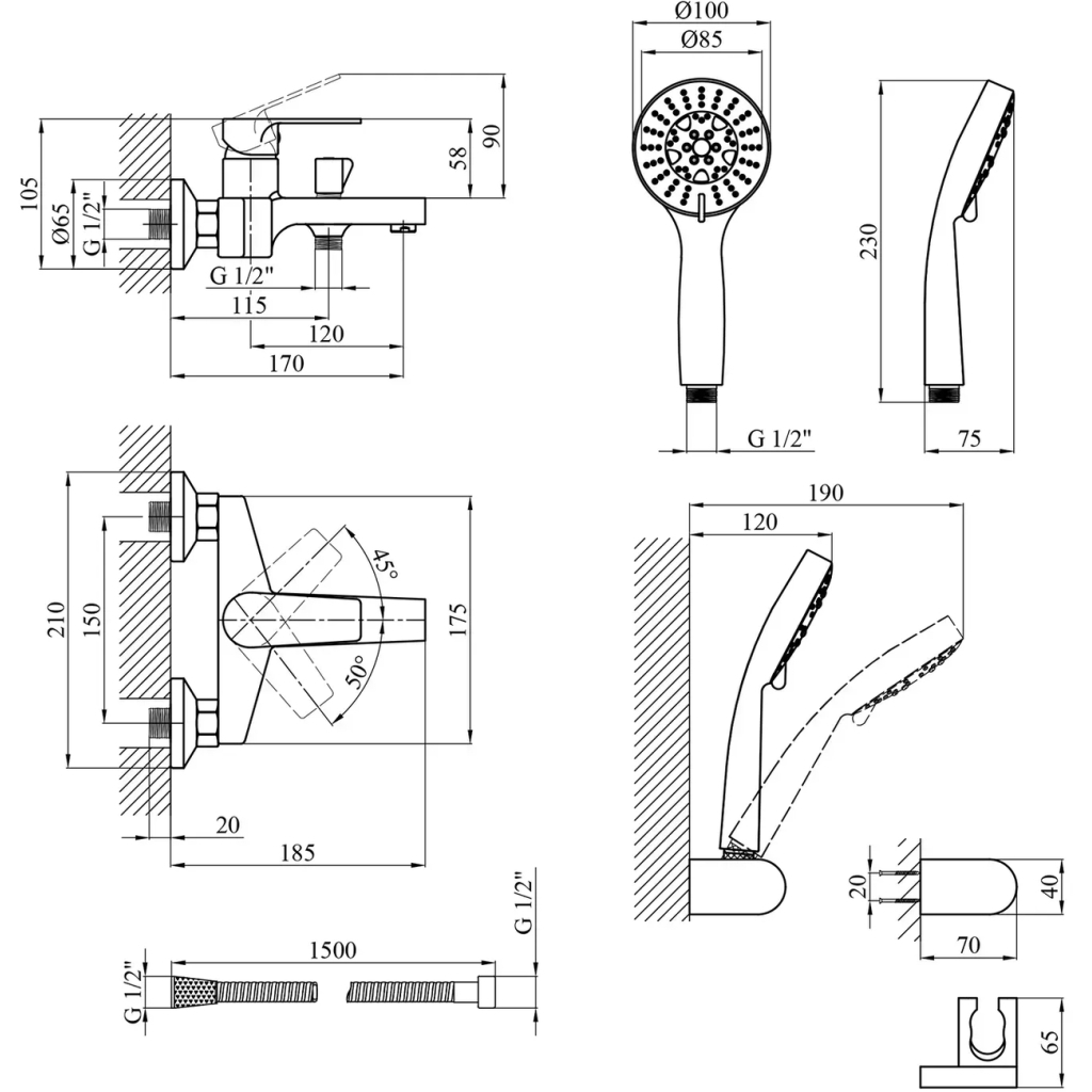 Змішувач Kroner Eifel-C060 (CV023607) - изображение 8
