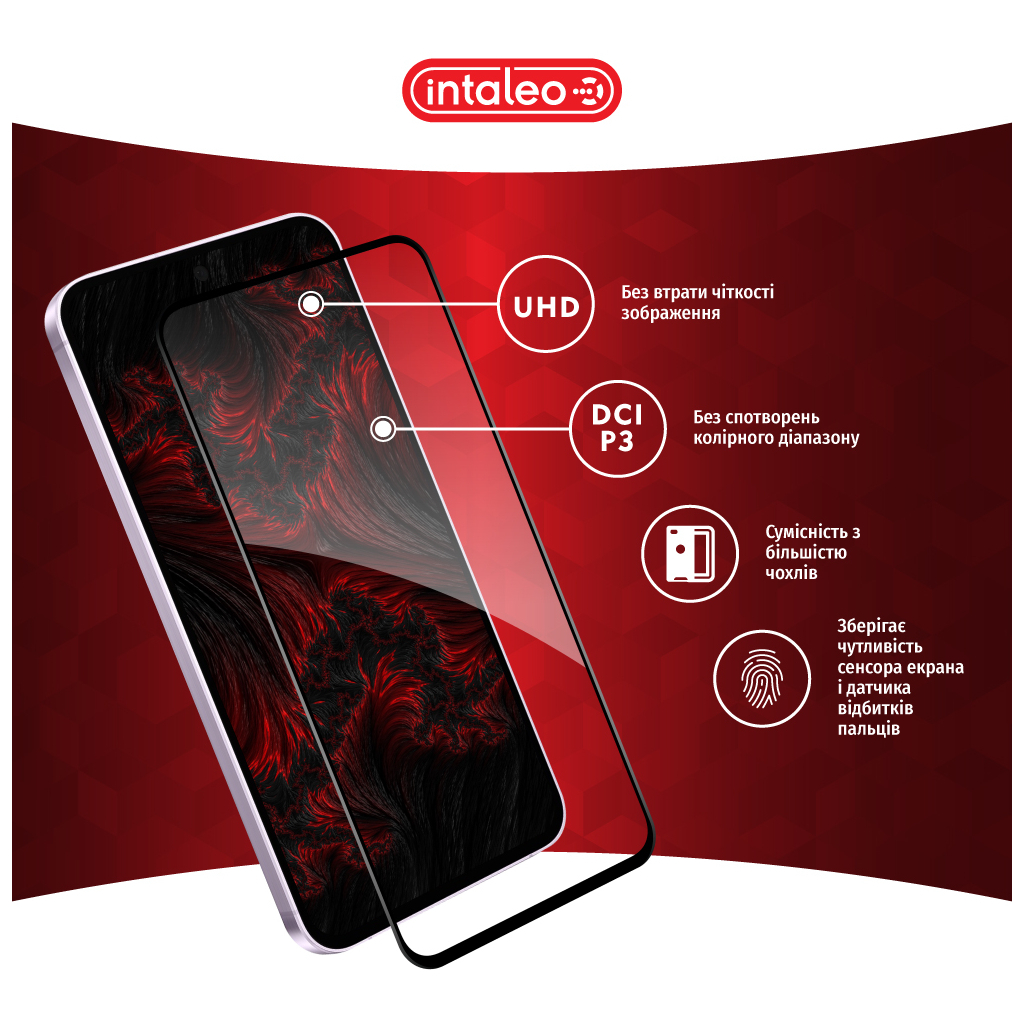 Скло захисне Intaleo Full Glue Samsung A36 Black (1283126608124) - зображення 4