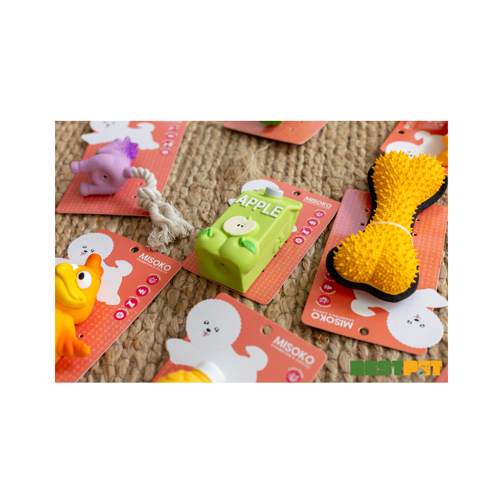 Іграшка для собак MISOKO&CO Пляшки яблучного соку 11 см (BEIRJ03707) - зображення 3