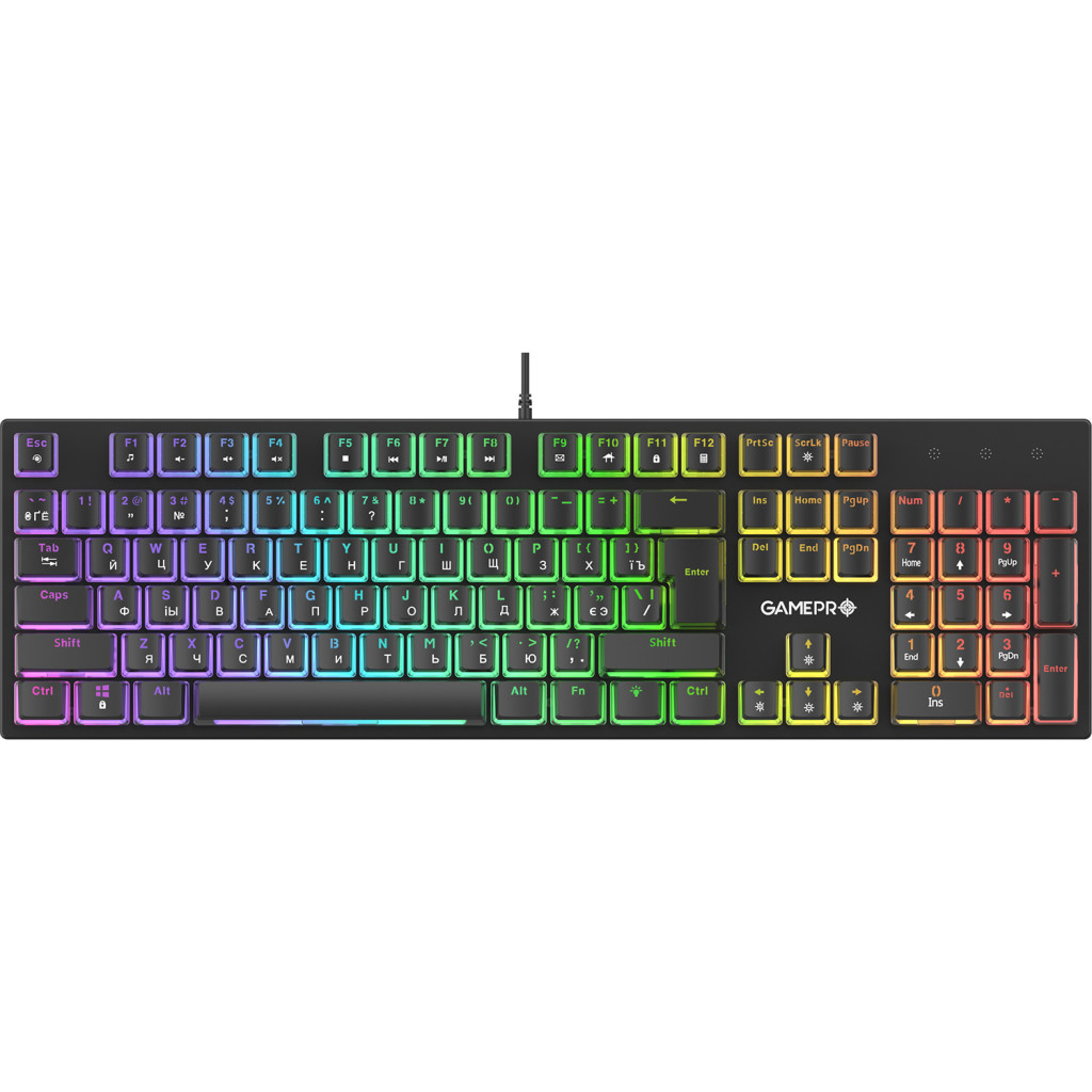 Клавіатура GamePro MK85R Red Switch RGB USB Black (MK85R) - зображення 1