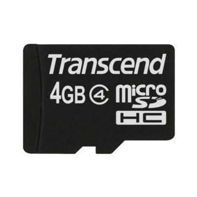Карта пам'яті Transcend 4Gb microSDHC class 4 (TS4GUSDC4) - зображення 1