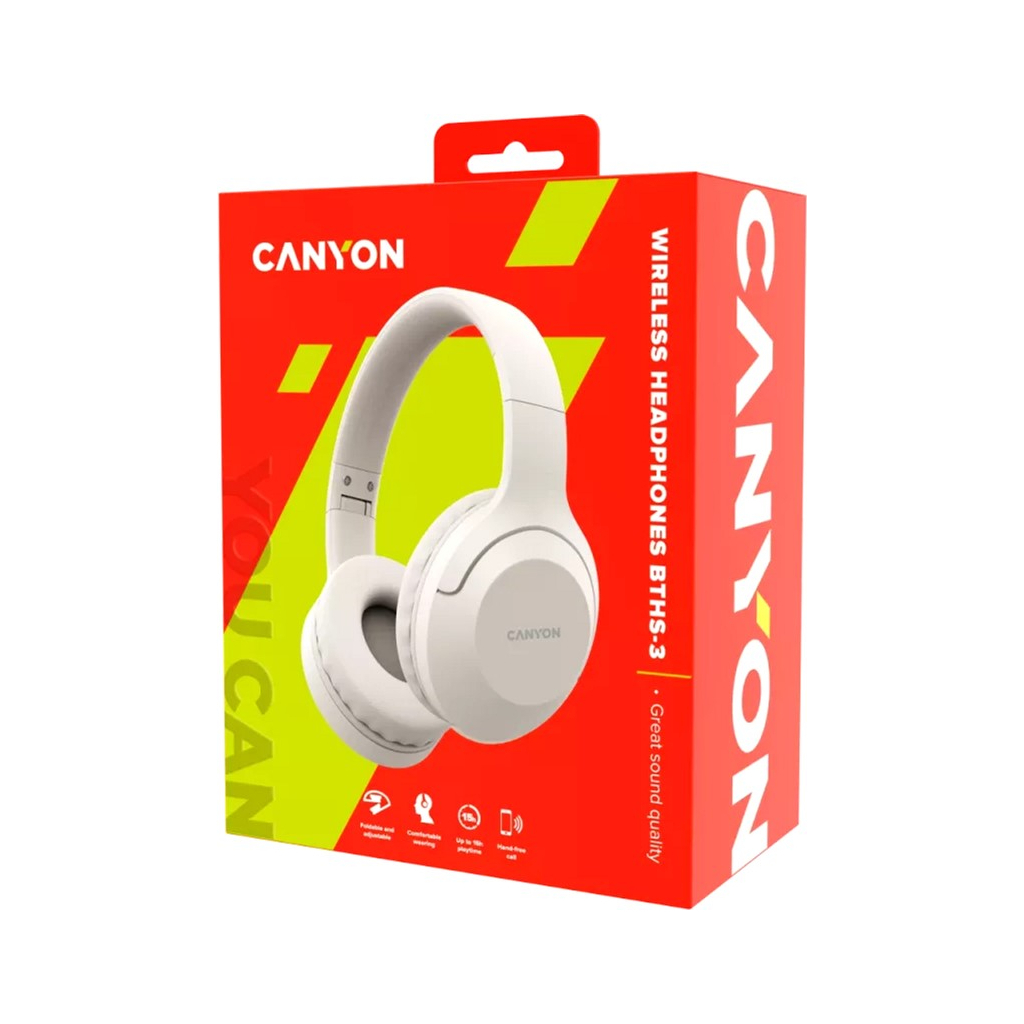 Навушники Canyon BTHS-3 Beige (CNS-CBTHS3BE) - зображення 5