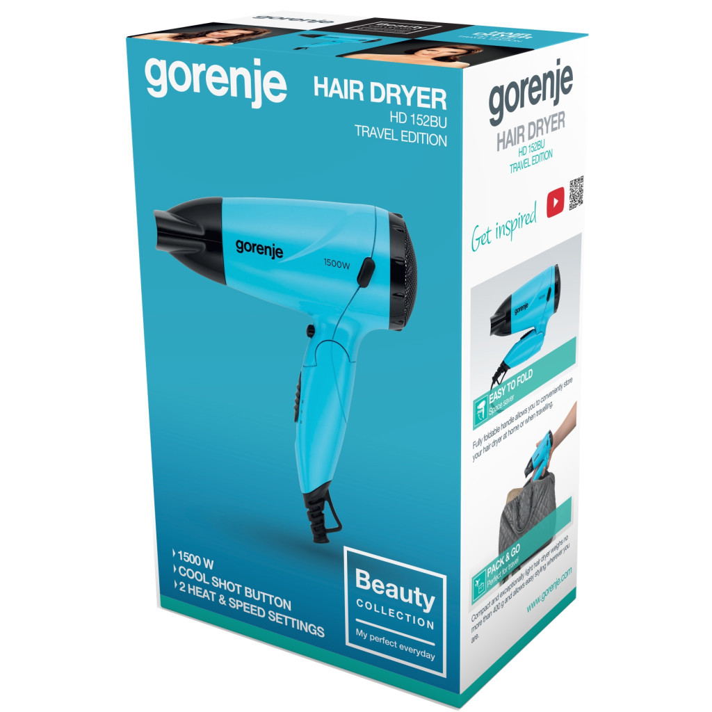 Фен Gorenje HD 152 BU (HD152BU) - зображення 4