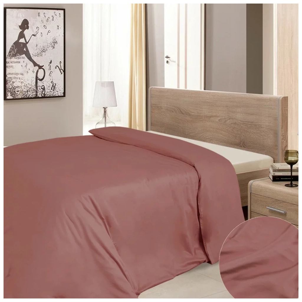 Підковдра Ярослав сатин 07 чайна троянда 145х215 (39682) - зображення 1