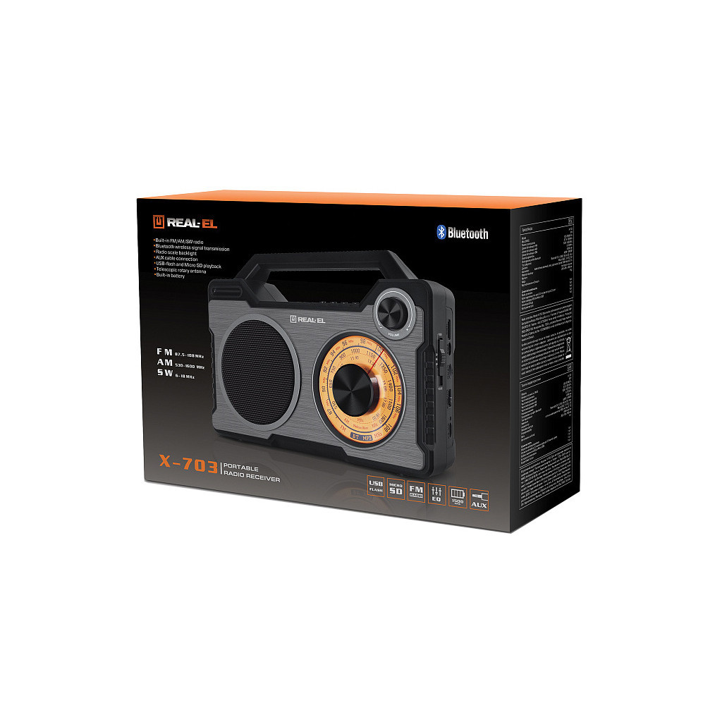 Портативний радіоприймач REAL-EL X-703 - зображення 10