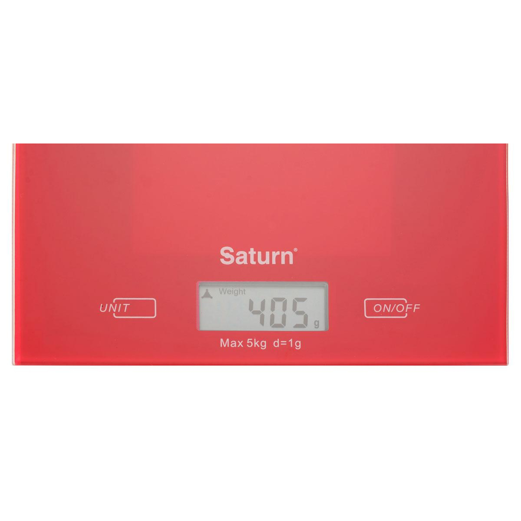 Ваги кухонні Saturn ST-KS7810 Red - зображення 2