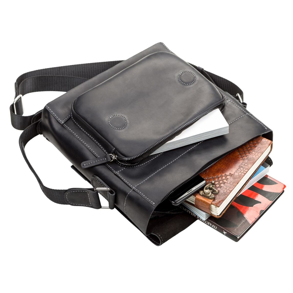 Сумка Shvigel Шкіряна Чорна (11112) - зображення 5