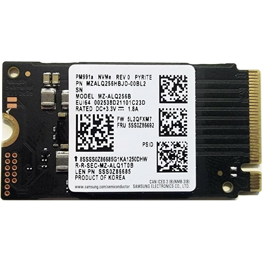 Накопичувач SSD M.2 2242 256GB Samsung (MZALQ256HBJD) - зображення 1