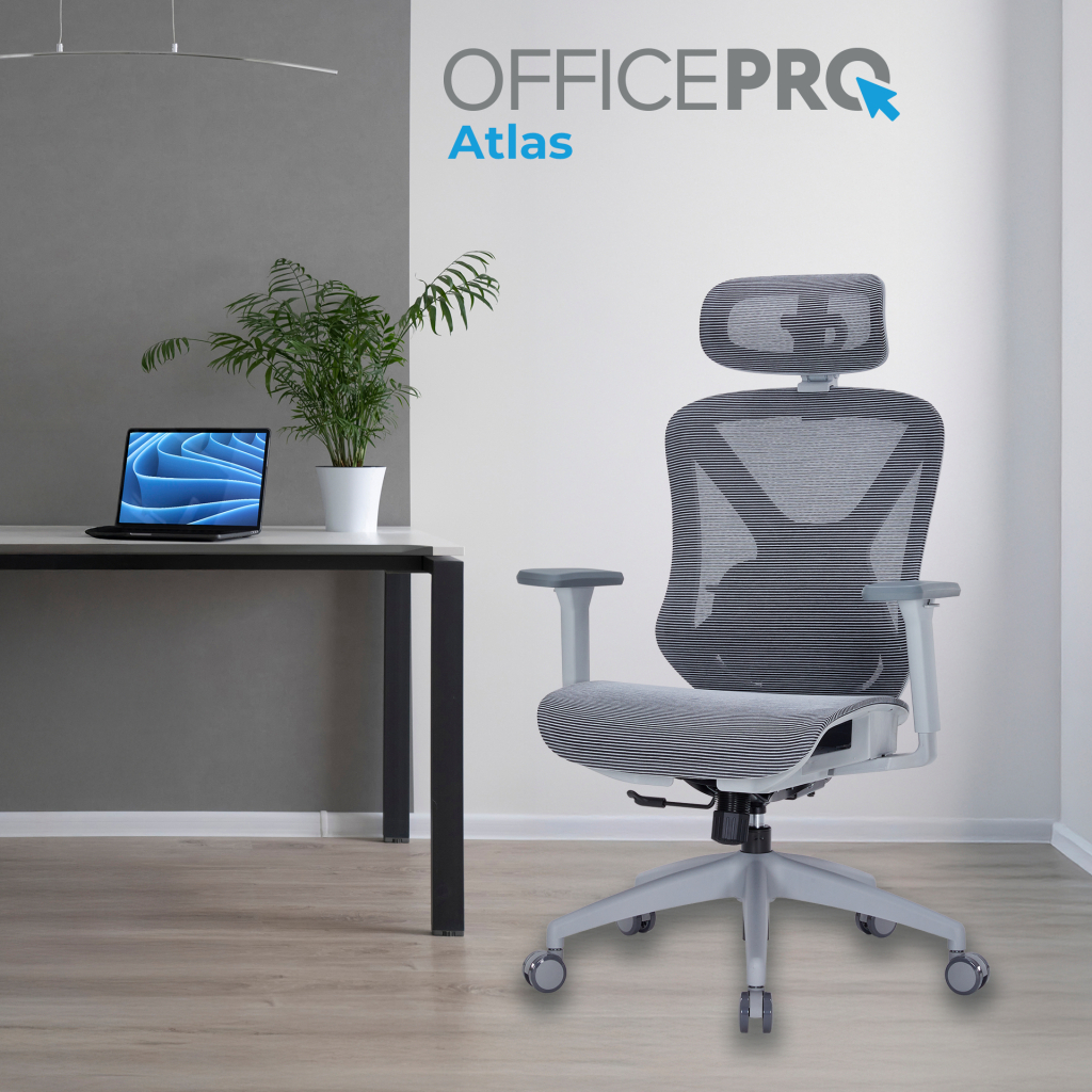 Офісне крісло OfficePro Atlas OC630G-DG-DG (OC630-G-DG-DG) - зображення 7
