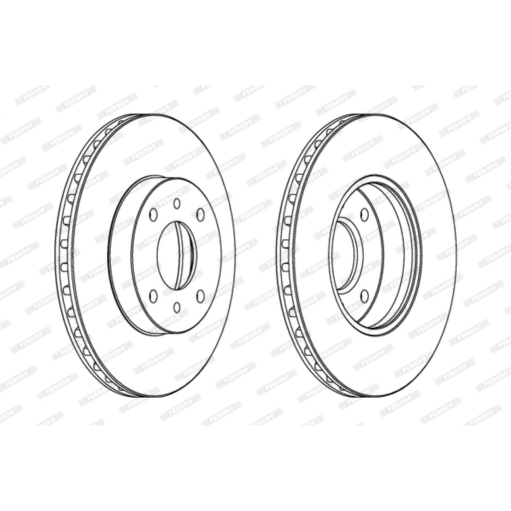 Гальмівний диск FERODO DDF959 - зображення 1