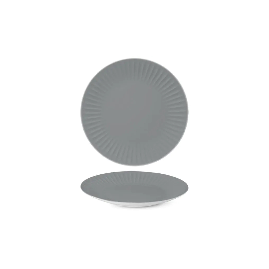 Тарілка G.Benedikt Ribby Color Gravel Grey 27 см (RIB2127-X9243) - зображення 1