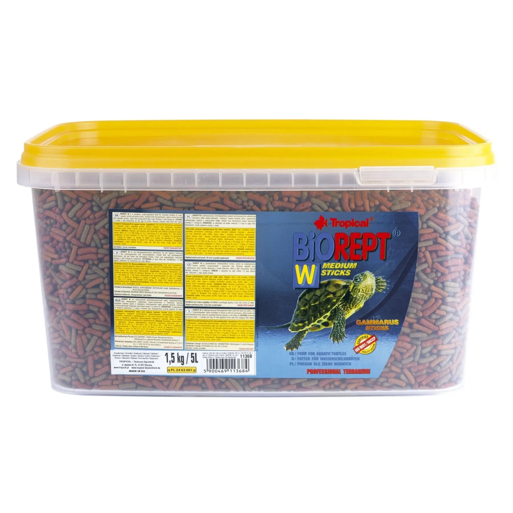 Корм для черепах Tropical Biorept W для земноводних і водних черепах 5000 мл/1500 г (5900469113684) - изображение 1