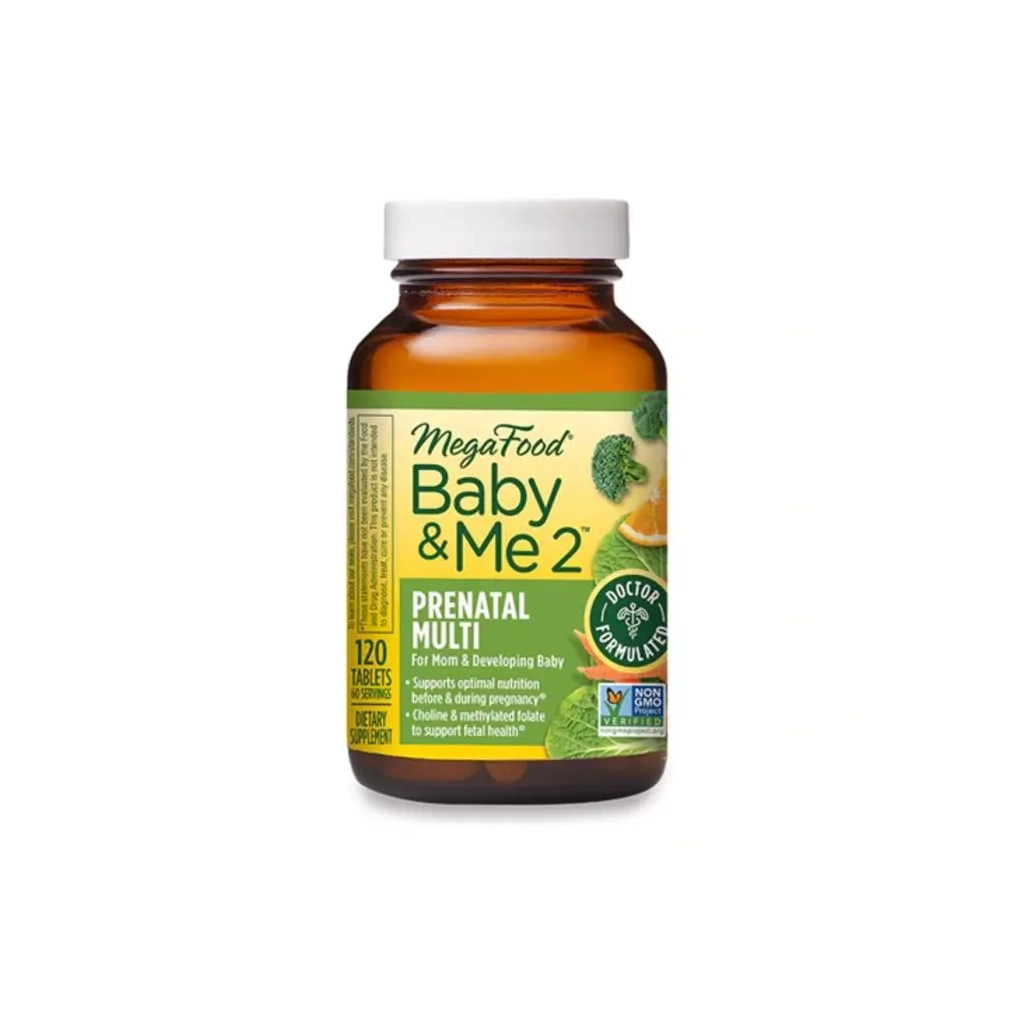 Вітамін MegaFood Вітаміни для вагітних Baby & Me 2, 120 таблеток (MGF-10315) - зображення 1