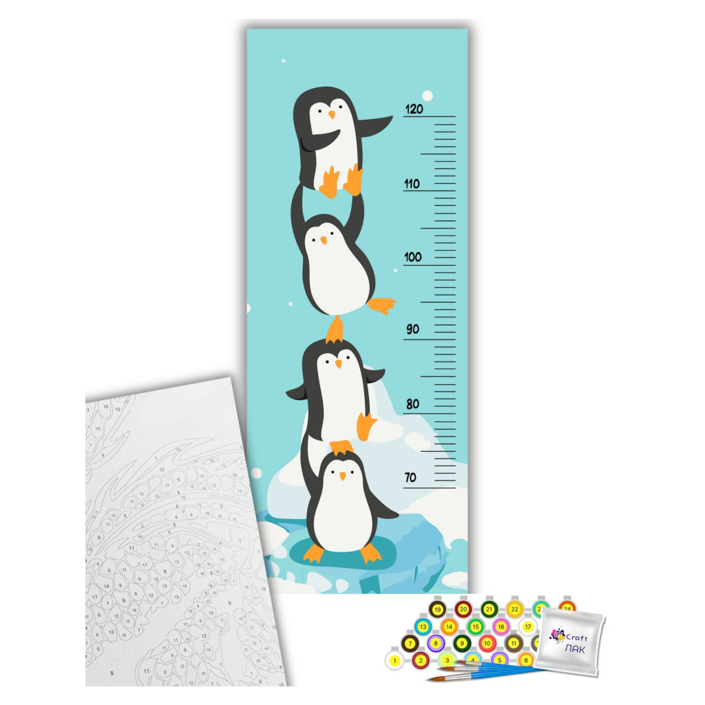 Картина по номерам ArtCraft Ростомір Пінгвінчики 30х80 см (15128-AC) - зображення 2