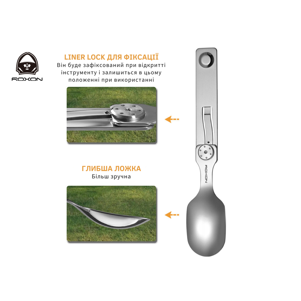 Набір туристичного посуду Roxon C2 2 in1 (ложка, виделка) (RoxC2) - зображення 10