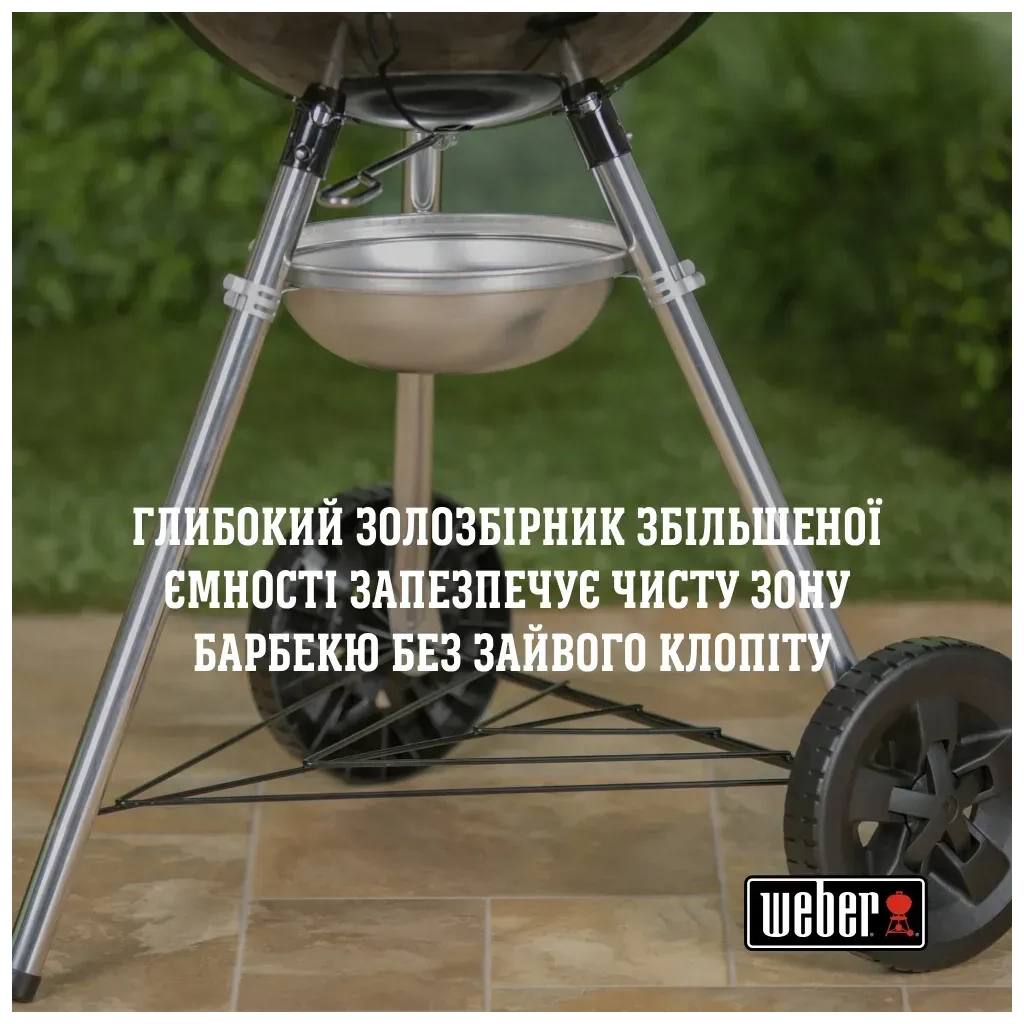 Гриль-барбекю Weber Original Kettle E-5710 57 см Black (14101004) - зображення 11