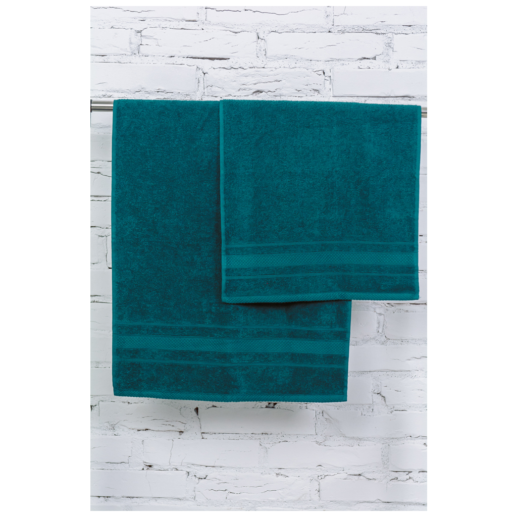 Рушник MirSon набір банний 5004 SoftNess Darkemerald 50x90, 70x140 (2200003182965) - зображення 2