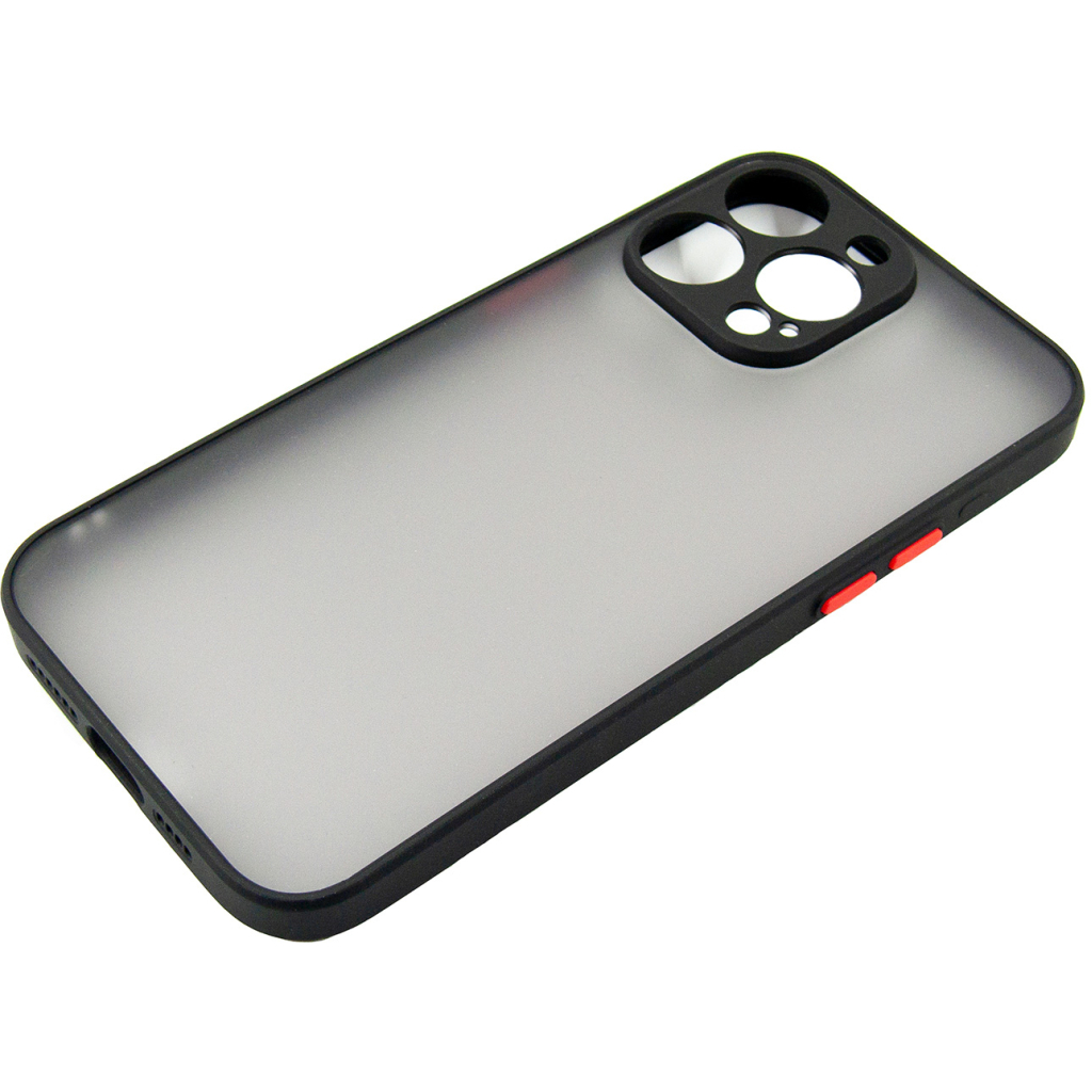 Чохол до мобільного телефона Dengos Matte iPhone 15 Pro Max (black) (DG-TPU-MATT-133) - зображення 4