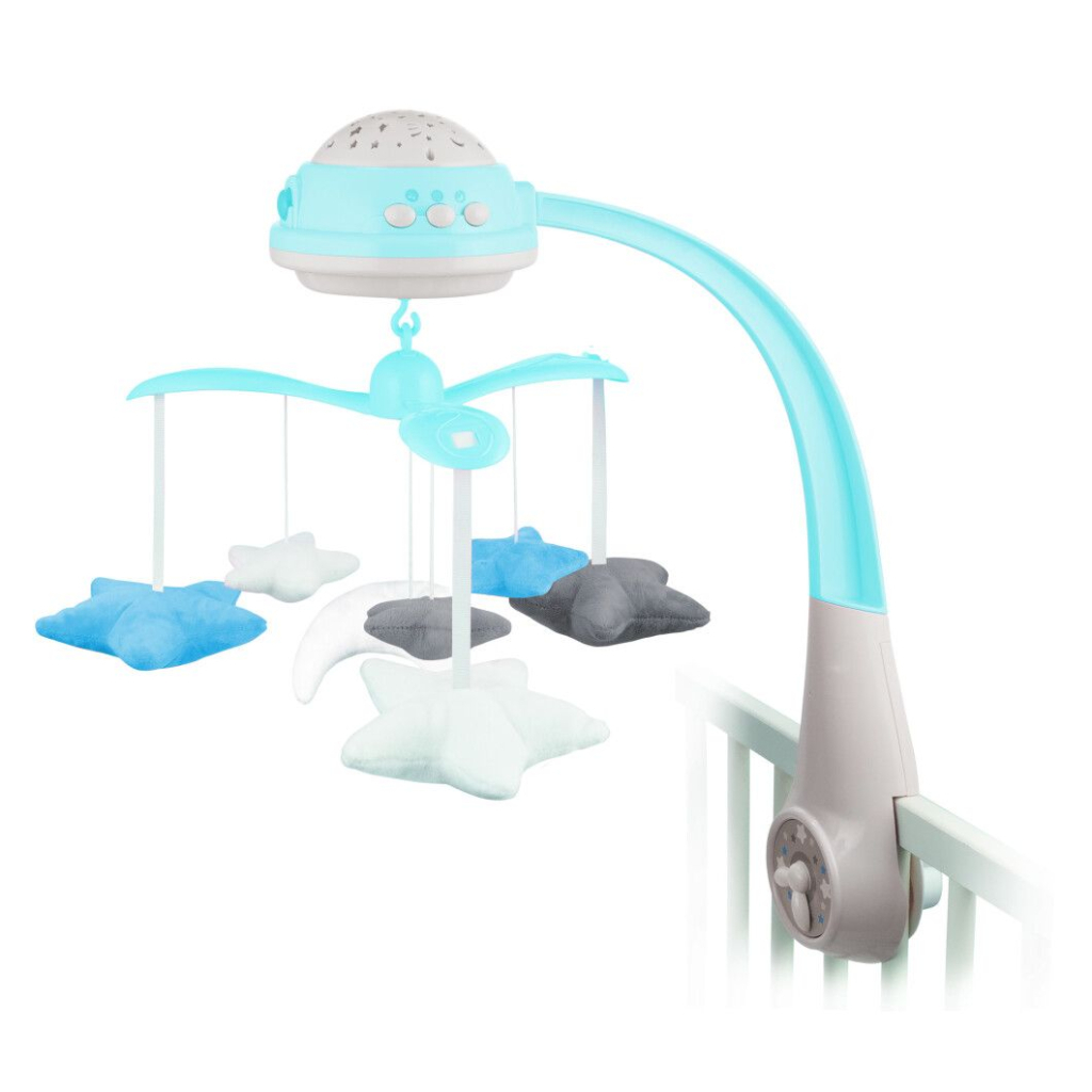 Мобіле Canpol Карусель музична електрична з проектором - блакитна (75/100_blu) - изображение 2