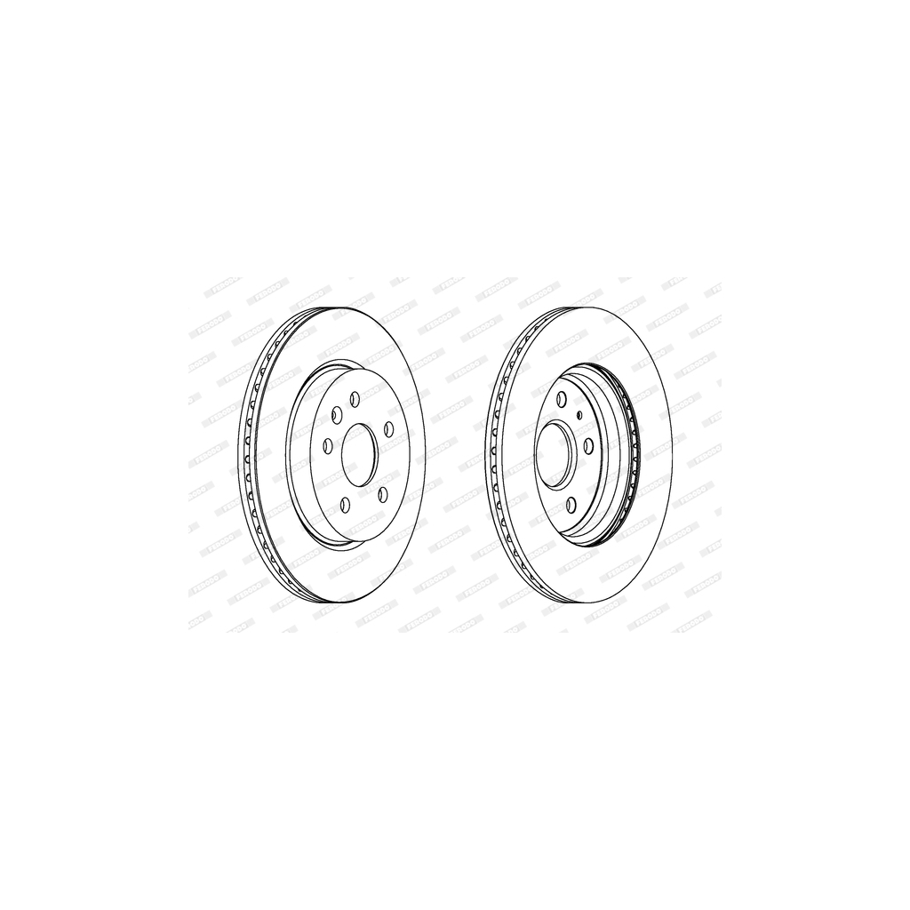 Гальмівний диск FERODO DDF1805C - зображення 1