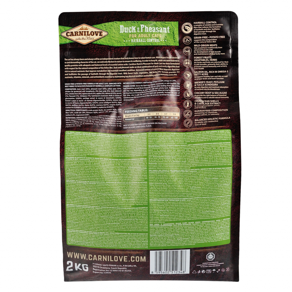 Сухий корм для кішок Carnilove Cat Hairball Controll 2 кг (8595602512348) - зображення 2