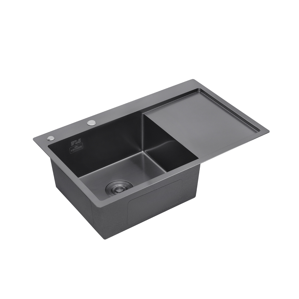 Мийка кухонна Kroner Schwarze-7849LHM (CV025278) - зображення 3