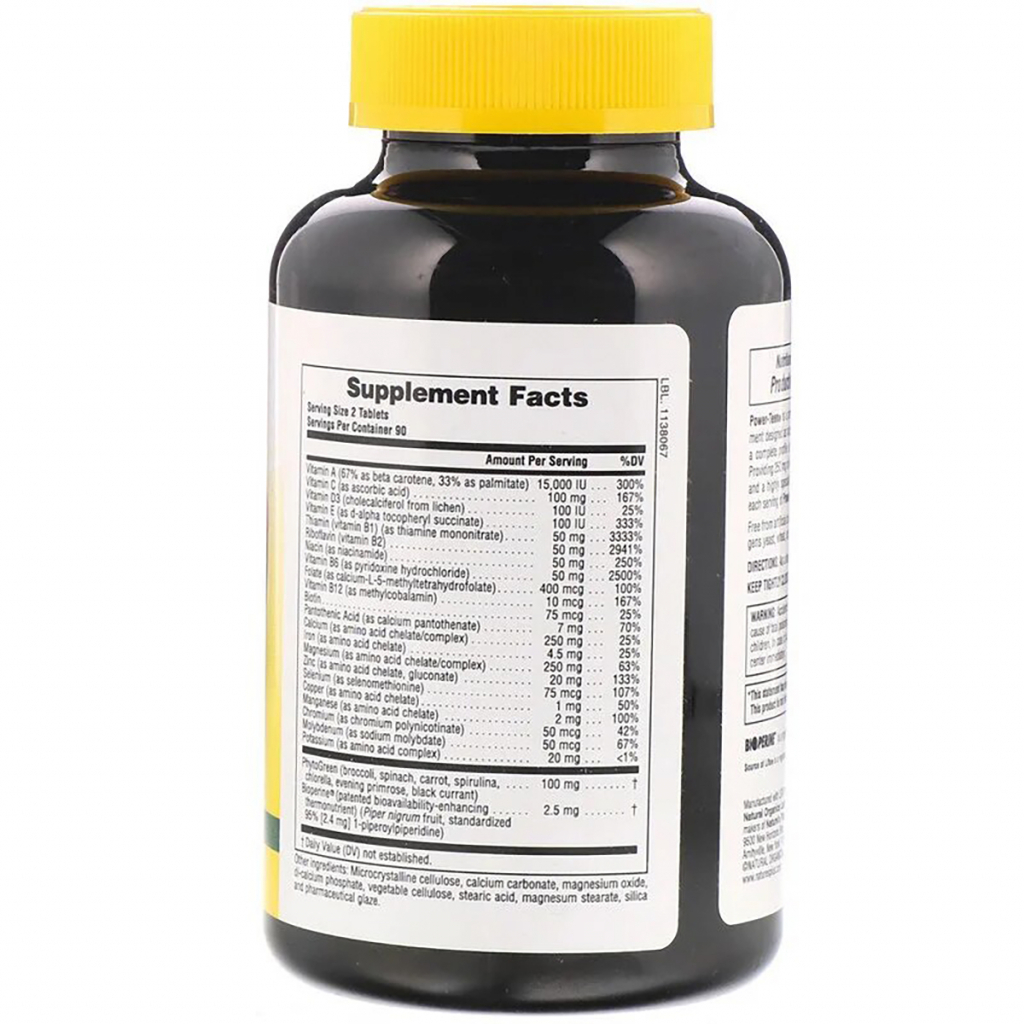 Мультивітамін Natures Plus Мультивітаміни для Підлітків, Source of Life, Power Teen, 18 (NAP-29992) - зображення 2