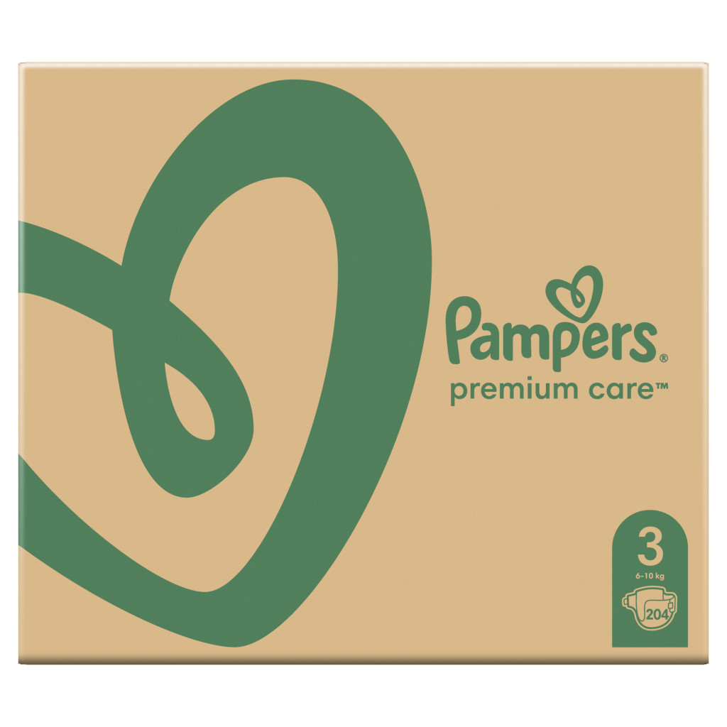 Підгузки Pampers Premium Care Midi Розмір 3 (6-10кг), 204 шт (8001090379498) - зображення 2